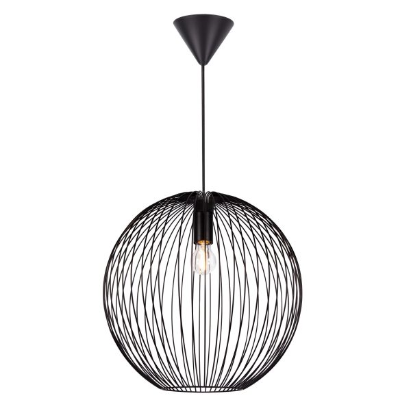 Lampa wisząca BERONI Nordlux 1xE27 60W Metal Czarny NO2213323003 - Nordlux