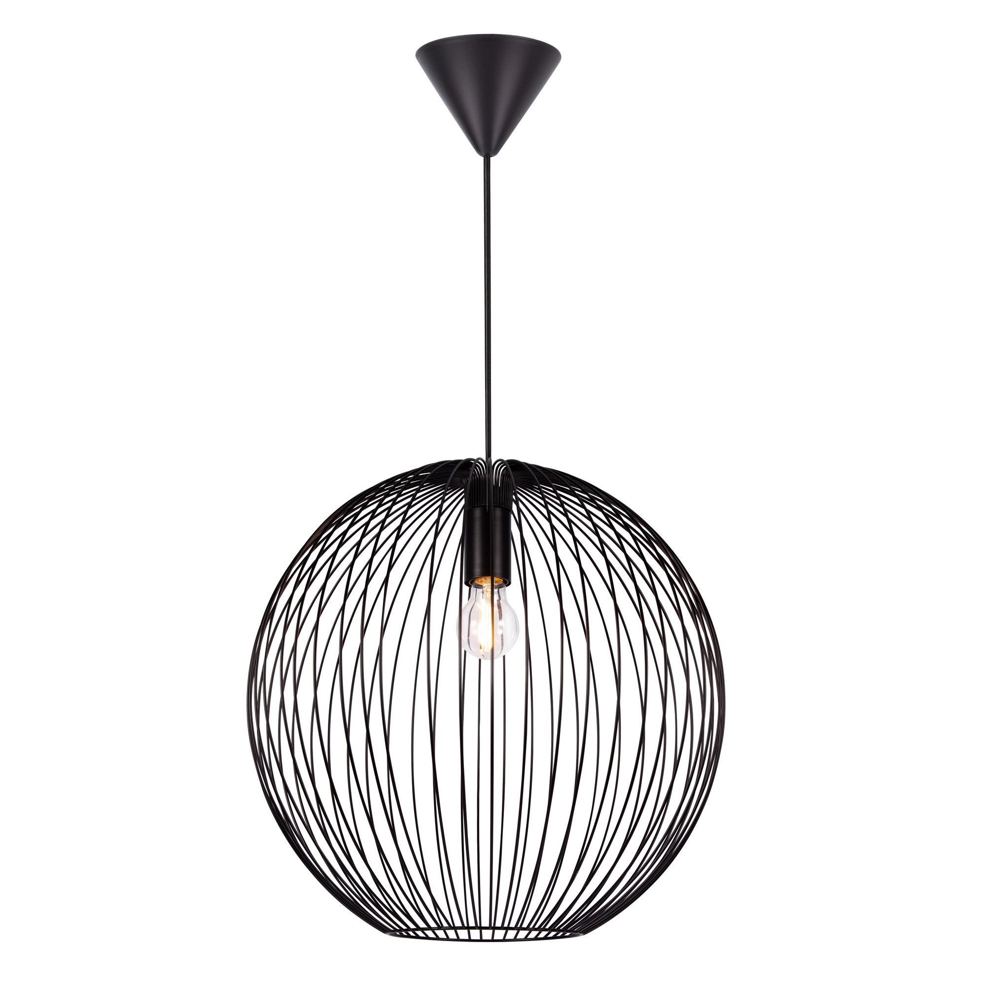 Lampa wisząca BERONI Nordlux 1xE27 60W Metal Czarny NO2213323003 - Nordlux
