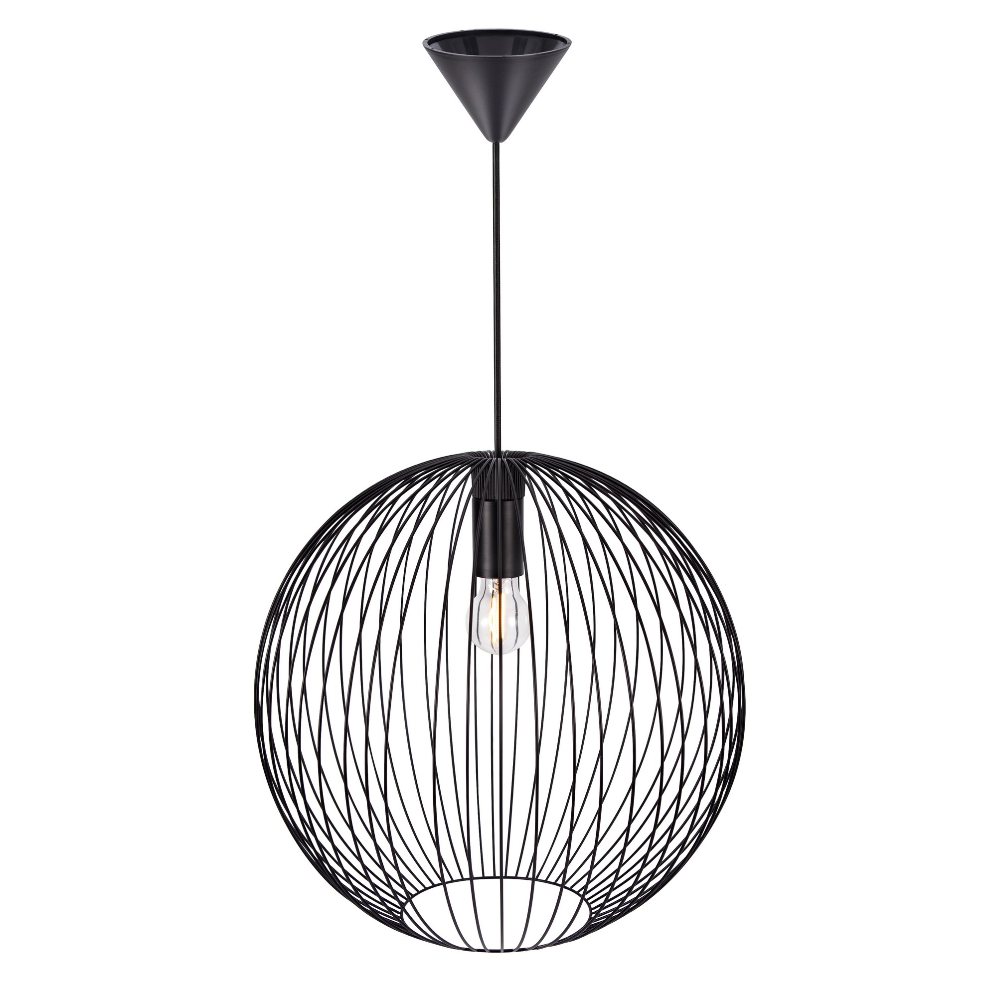 Lampa wisząca BERONI Nordlux 1xE27 60W Metal Czarny NO2213323003 - Nordlux - obrazek 3