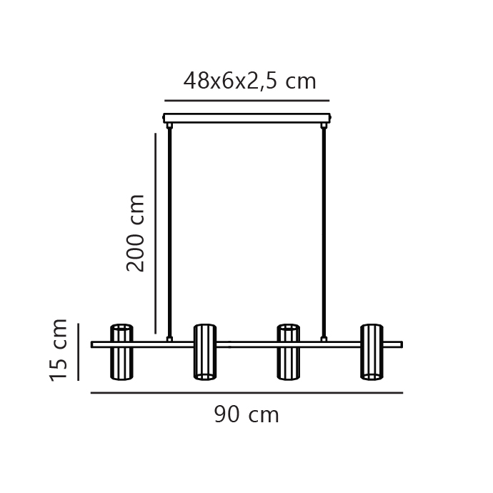Lampa wisząca ALANIS Nordlux 1xGU10 15W Metal Czarny NO2213423003 - Nordlux - obrazek 6