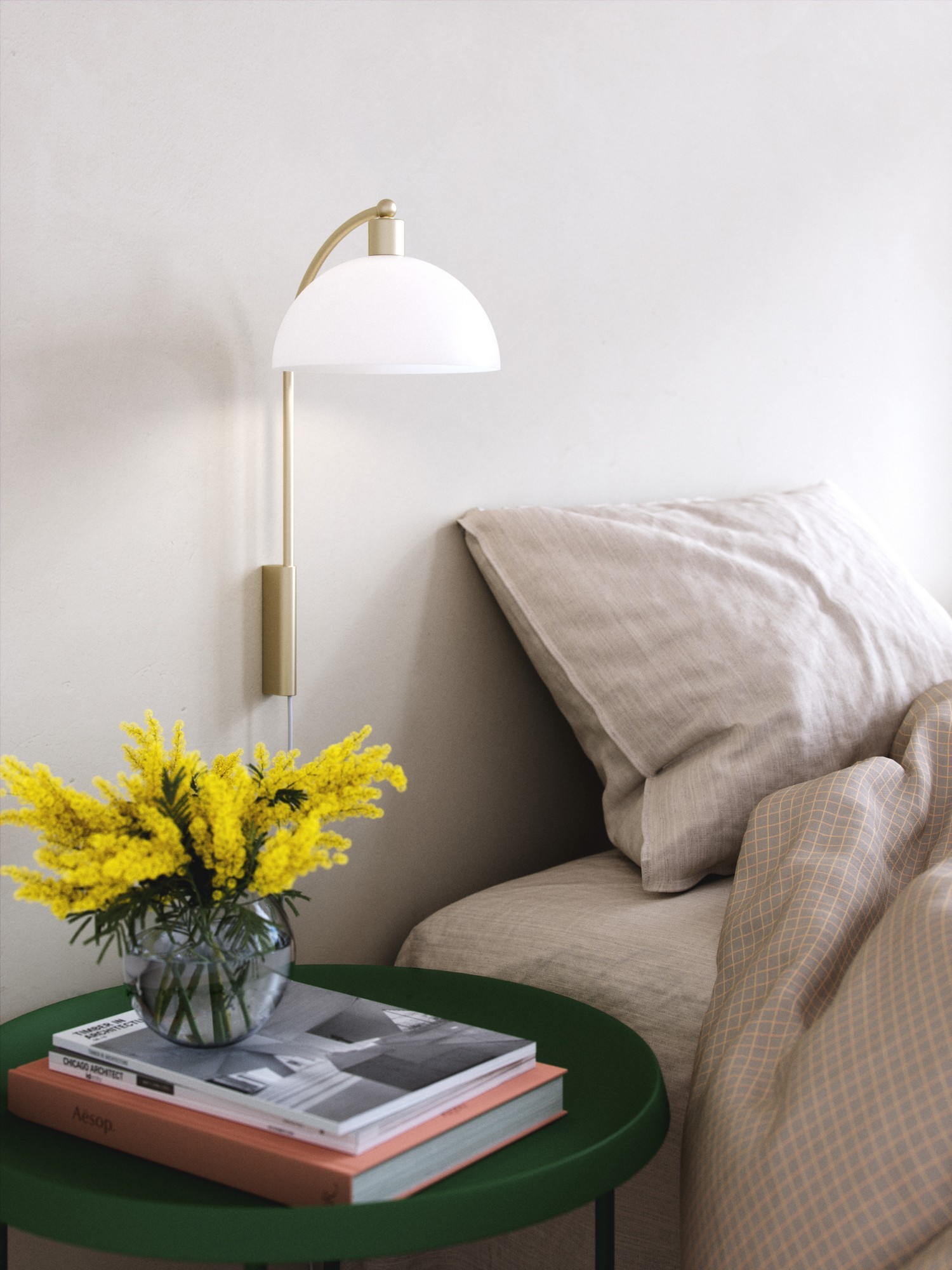 Lampa ścienna ELLEN Nordlux 1xE14 40W Metal Mosiądz NO2213701035 - Nordlux - obrazek 2