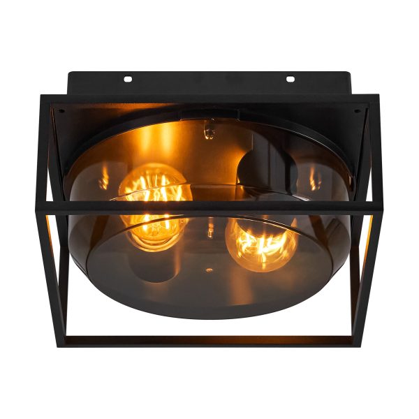 Lampa sufitowa GRIFFIN Nordlux 1xE27 15W Metal Przydymiony NO2218126047 - Nordlux