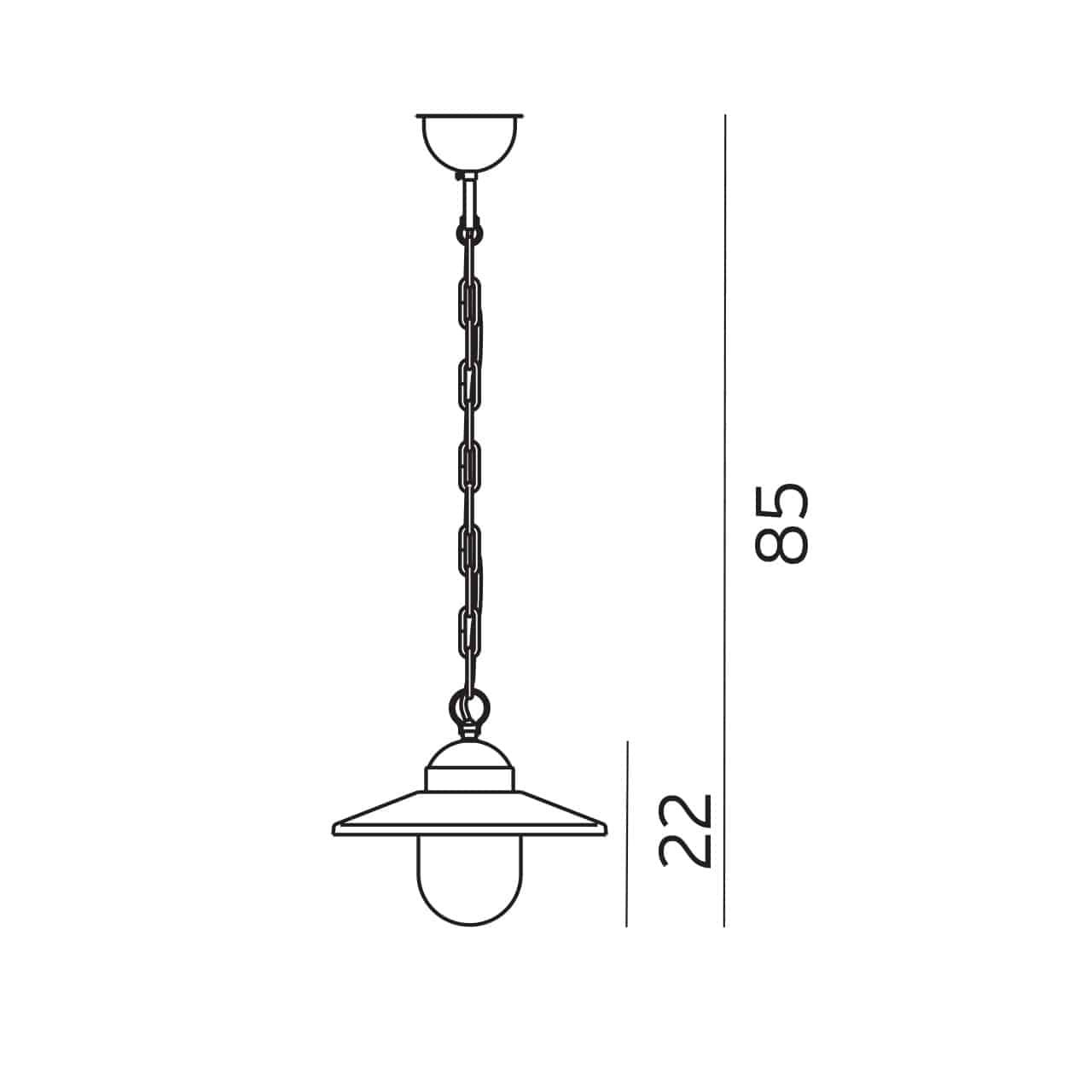 Lampa wisząca KARLSTAD 230A/GA - Norlys - obrazek 2