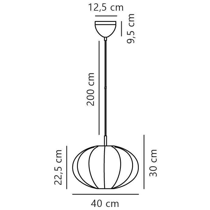 Lampa wisząca AERON Nordlux 1xE27 40W Tekstylia Biały NO2312153001 - Nordlux - obrazek 9