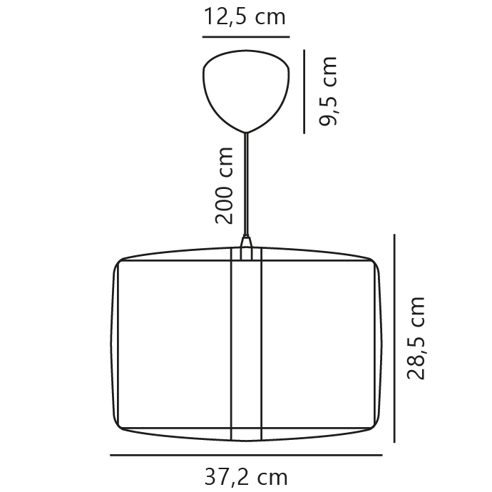 Lampa wisząca CARDINE Nordlux 1xE27 60W Papier Biały NO2312403001 - Nordlux - obrazek 9