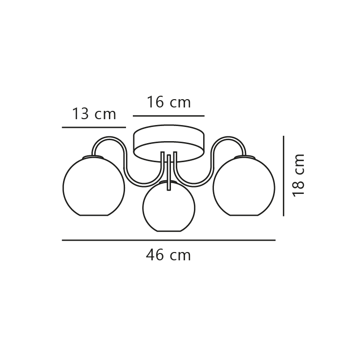 Lampa sufitowa FRANCA Nordlux 3xE14 40W Metal Mosiądz NO2312506035 - Nordlux - obrazek 6