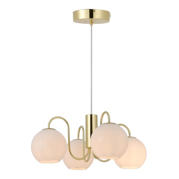 Lampa wisząca FRANCA Nordlux 4xE14 40W Metal Mosiądz NO2312543035 - Nordlux