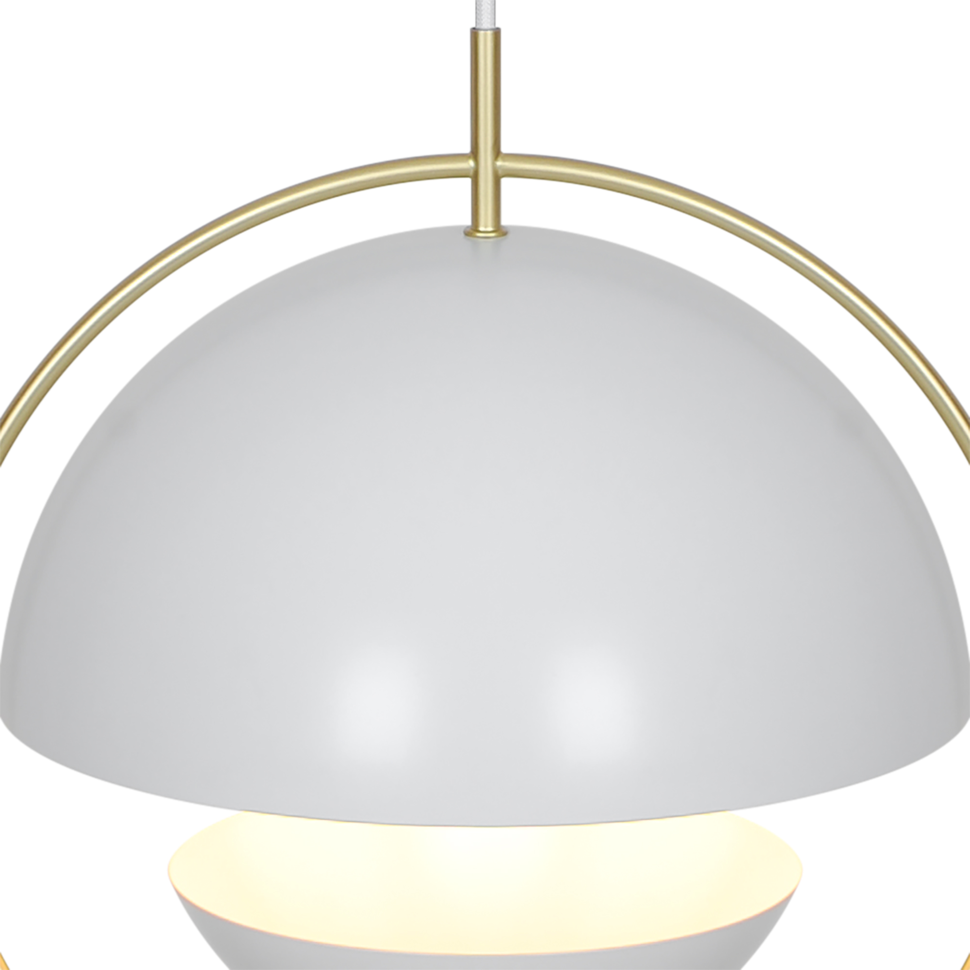 Lampa wisząca z mosiężnym pierścieniem i białym metalowym kloszem Tavia NO2412353001 - Nordlux - obrazek 5