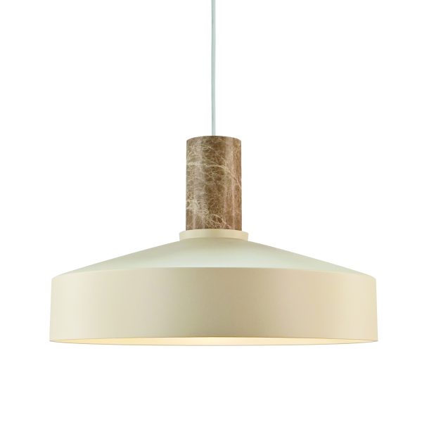 Lampa wisząca beżowa z marmurowym dodatkiem Elvas NO2512013009 - Nordlux