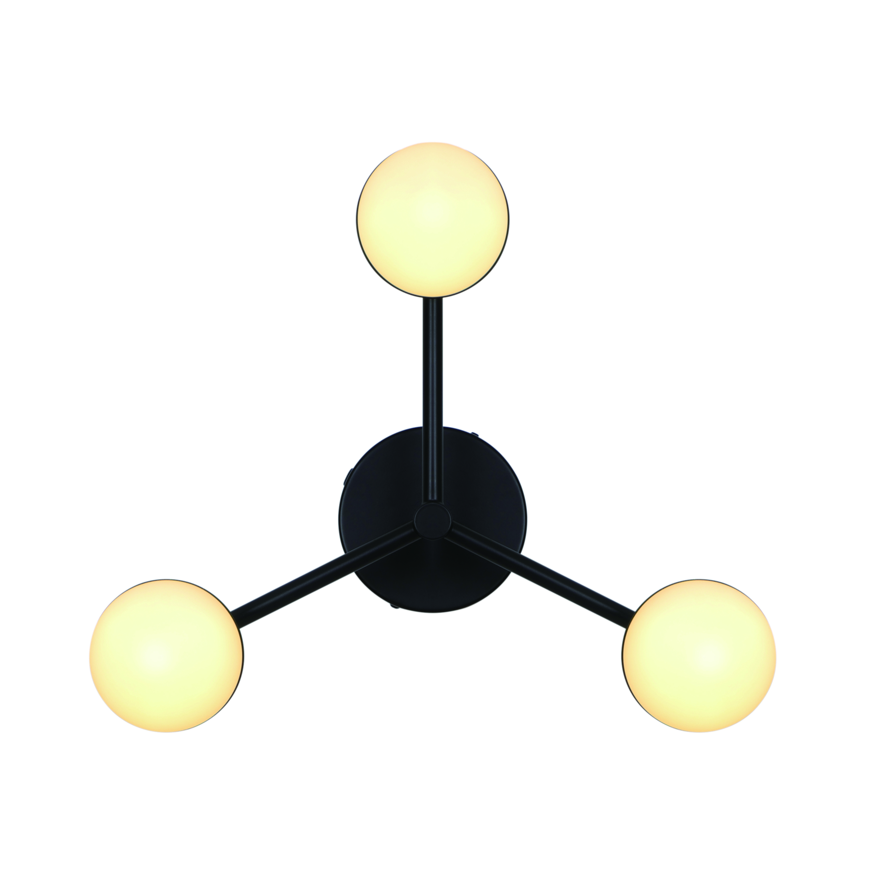 Lampa sufitowa Contina – czarna + 3 klosze szklane NO2512096003 - Nordlux - obrazek 2