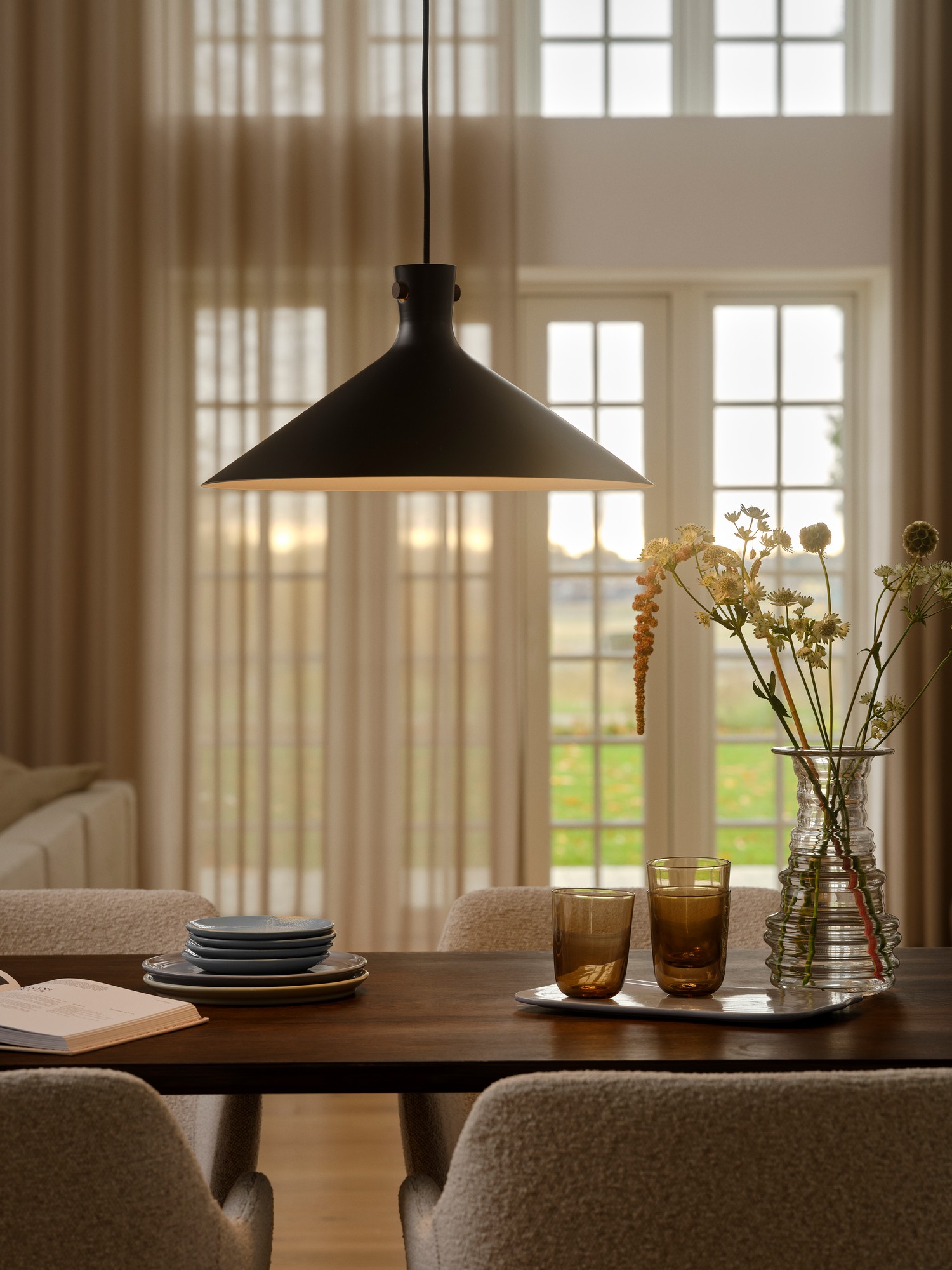 Lampa wisząca do kuchni czarna metalowa Dorina NO2512143003 - Nordlux - obrazek 6