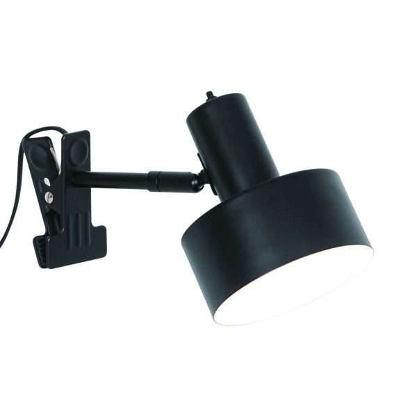 Minimalistyczna czarna Lampa z klipsem Matis NO2512222003 - Nordlux