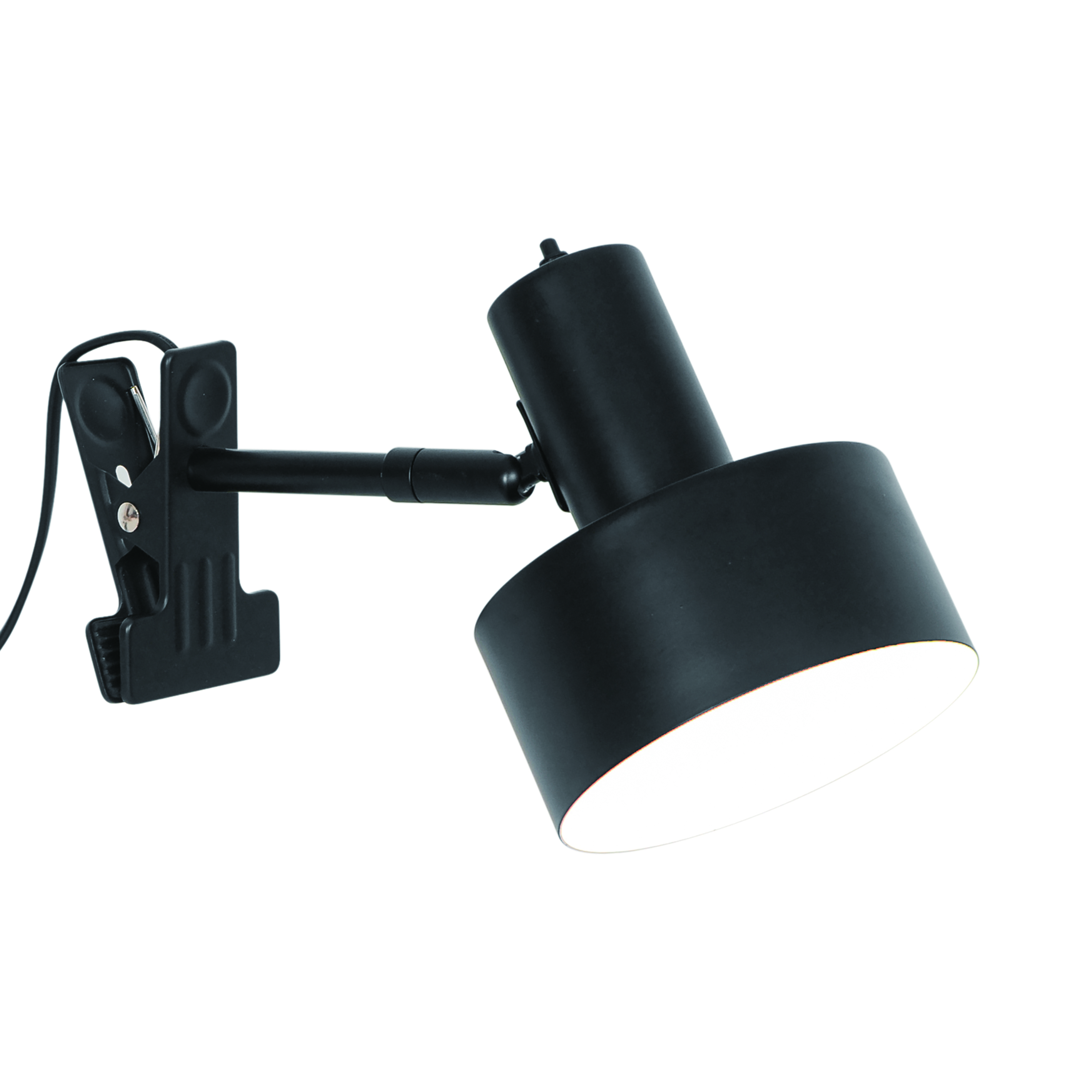 Lampa z klipsem minimalistyczna Nordlux MATIS — czarna, E27, 2512222003