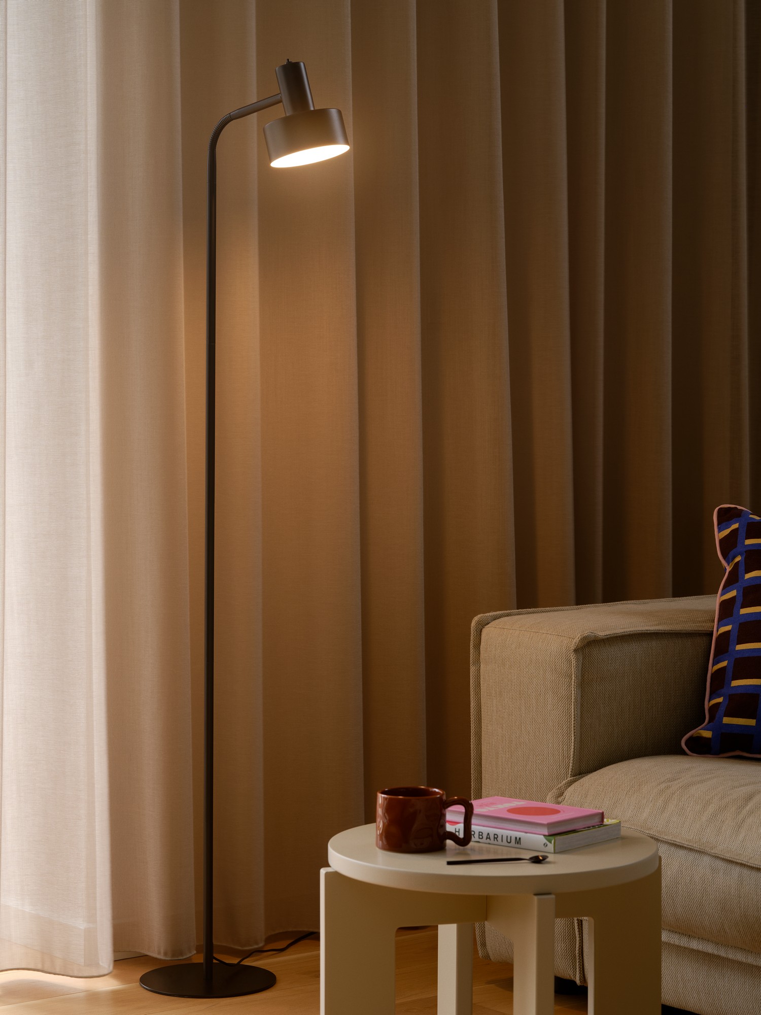 Lampa podłogowa Matis czarna minimalistyczna NO2512244003 - Nordlux - obrazek 6