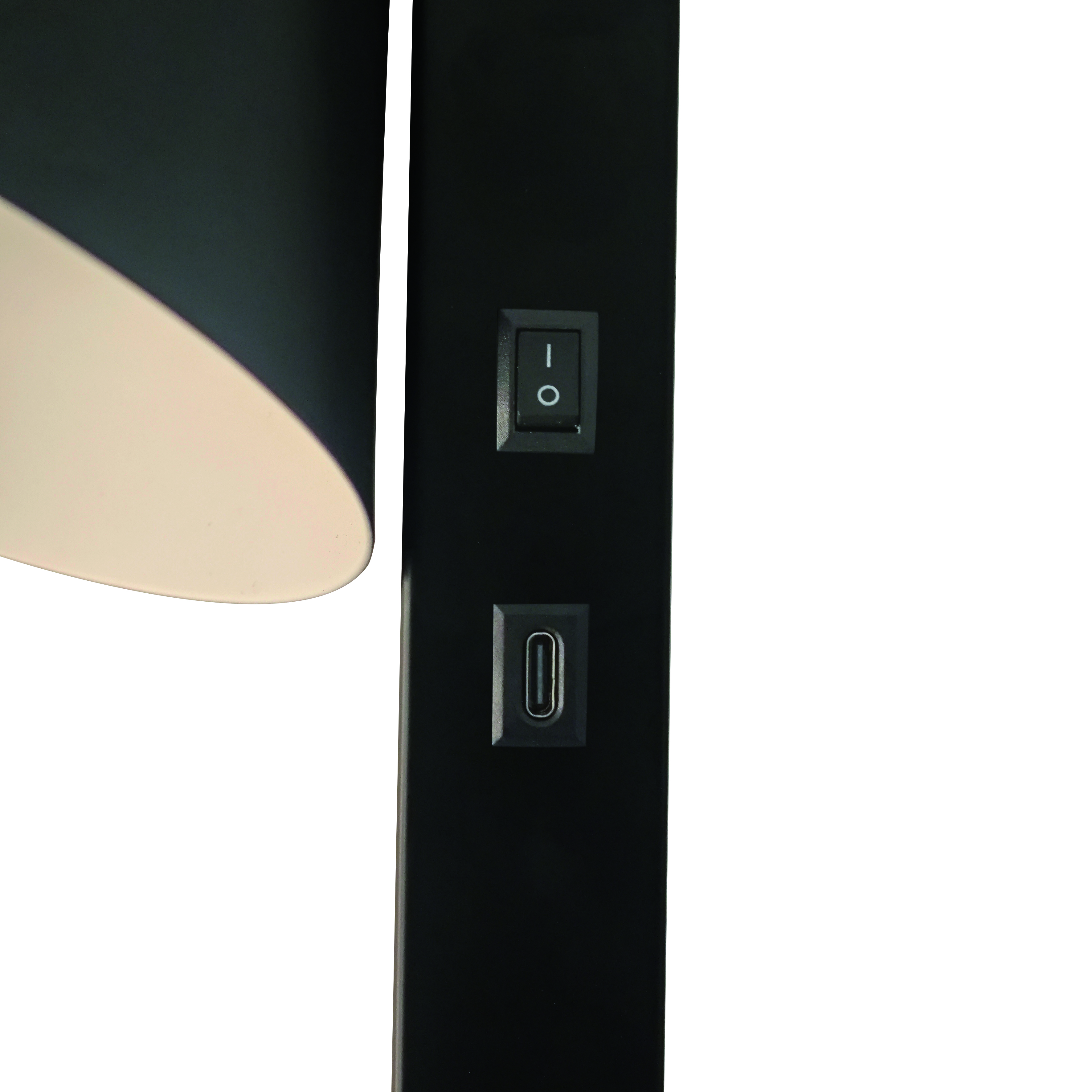 Kinkiet nocny do sypialni z ładowarką USB-C i włącznikiem Wilmer czarny NO2512281003 - Nordlux - obrazek 3
