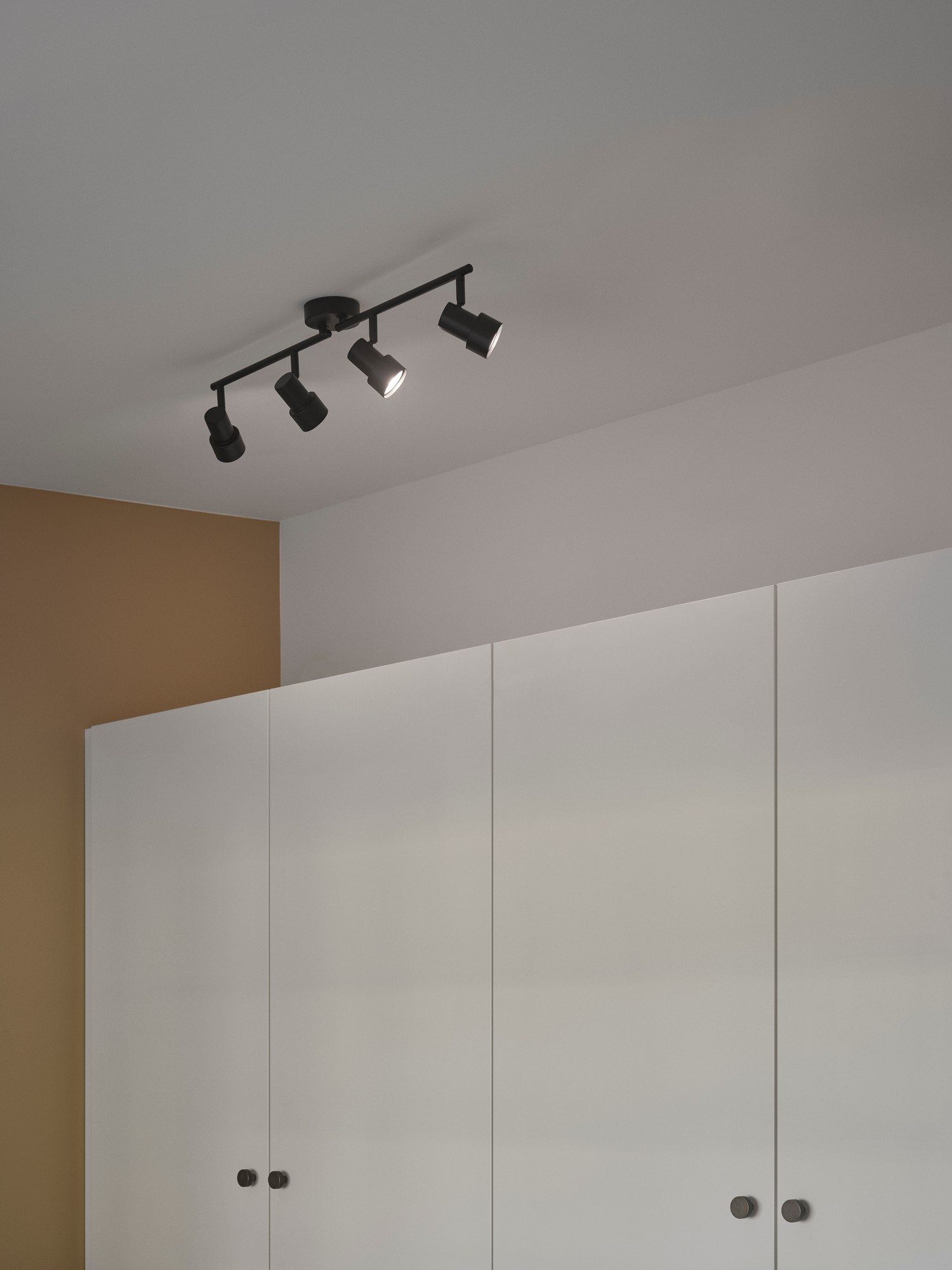 Lampa sufitowa listwa czarna 4-reflektory GU10 Boston NO2512380103 - Nordlux - obrazek 4