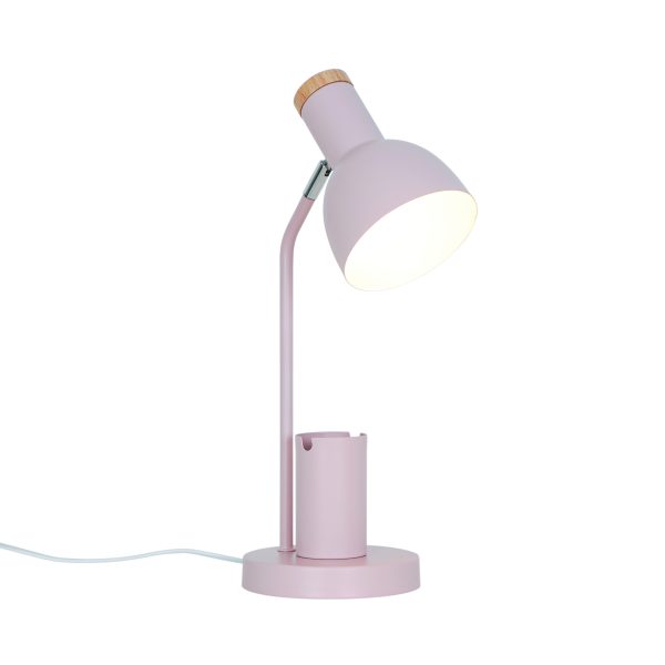 Lampa biurkowa z piórnikiem E27 różowa Devone NO2512405057 - Nordlux
