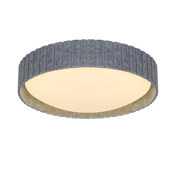 Lampa sufitowa Corato 40 cm na szarym filcu 3xE14 NO2512456010 - Nordlux