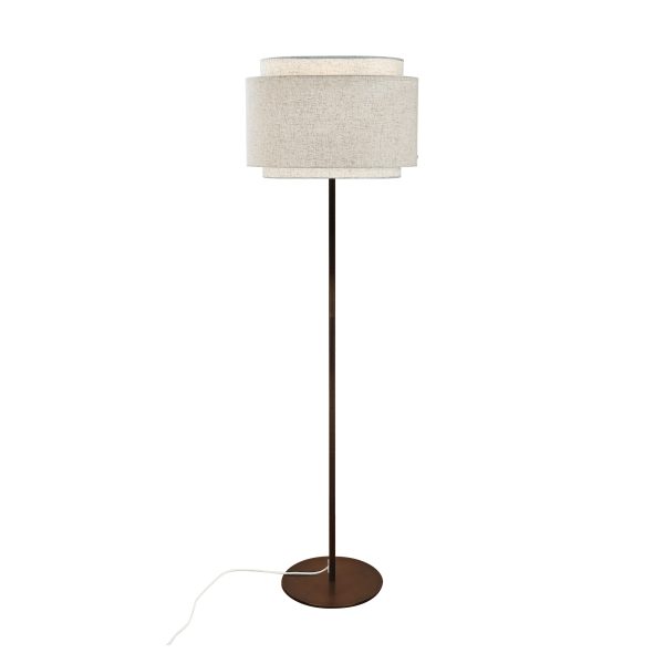 Lampa podłogowa z beżowym eleganckim kloszem Takai NO2520054018 - Design for The People