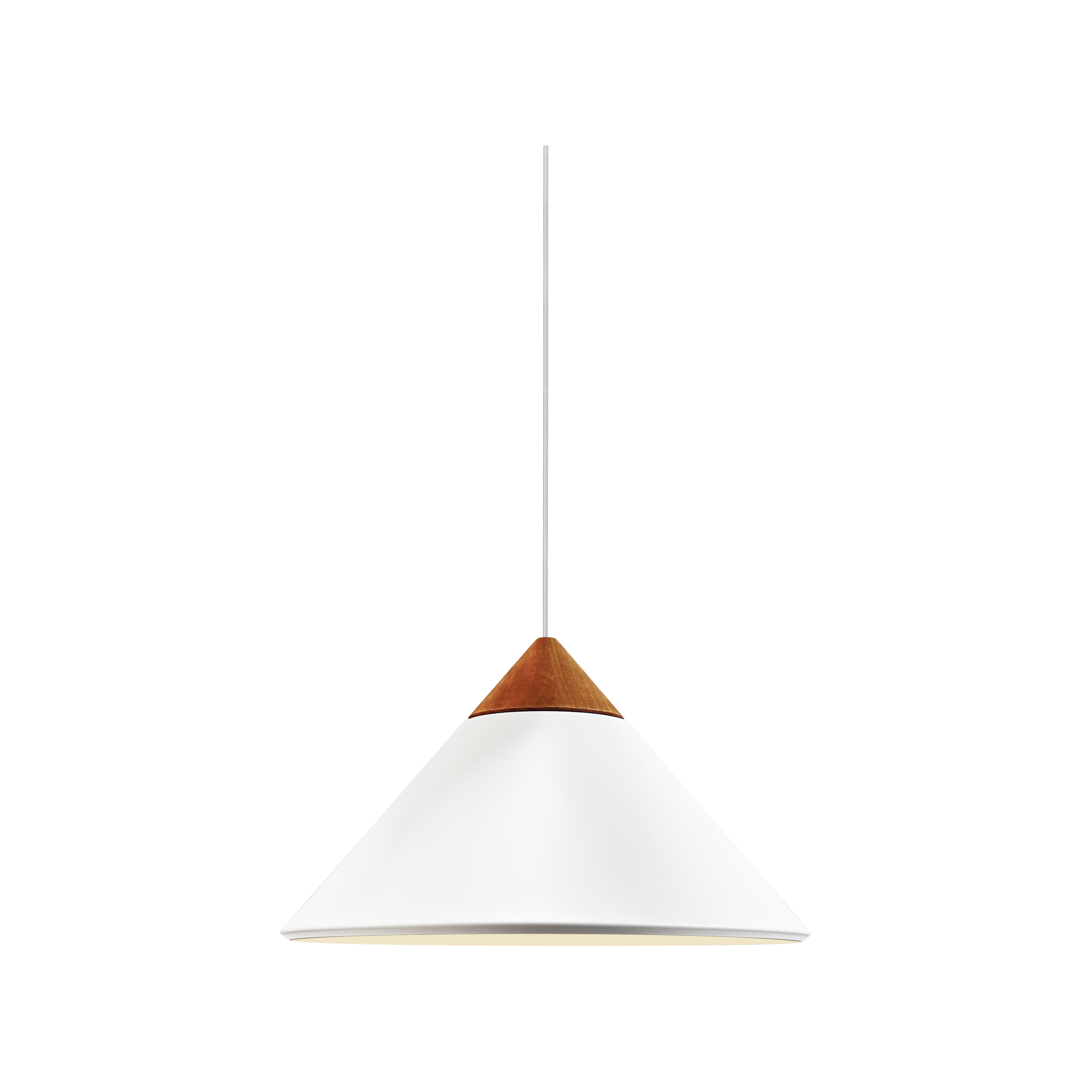 Lampa wisząca biała z drewnianym akcentem Kinto NO2520083001 - Design for The People