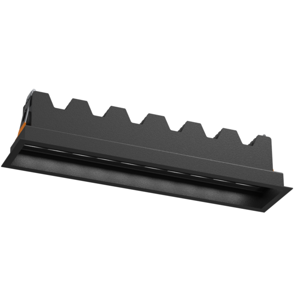 Lampa wpuszczana A - Glare in 10 - Czarna 3000K 3050  - Antigo