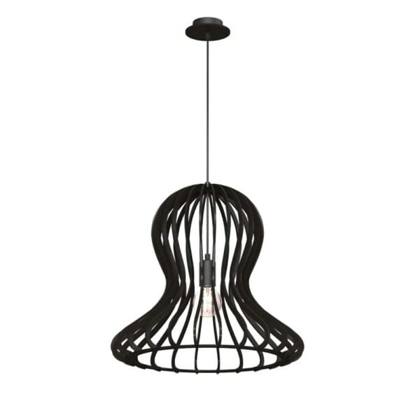 Lampa wisząca Octo - Czarna sklejka (440 mm) 5020 - Antigo