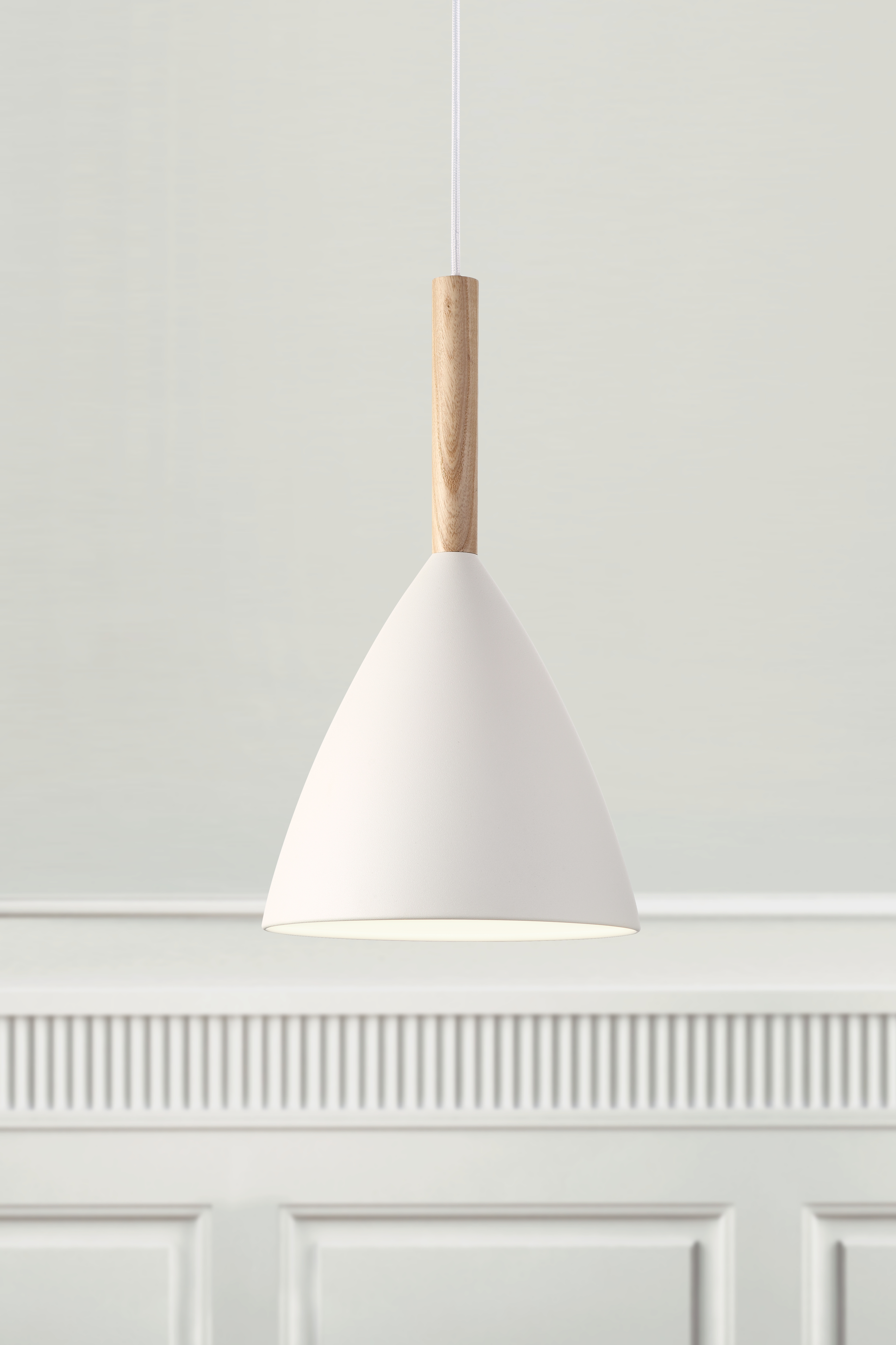 Lampa skandynawska wisząca biała Pure 2043293001 - Design For The People