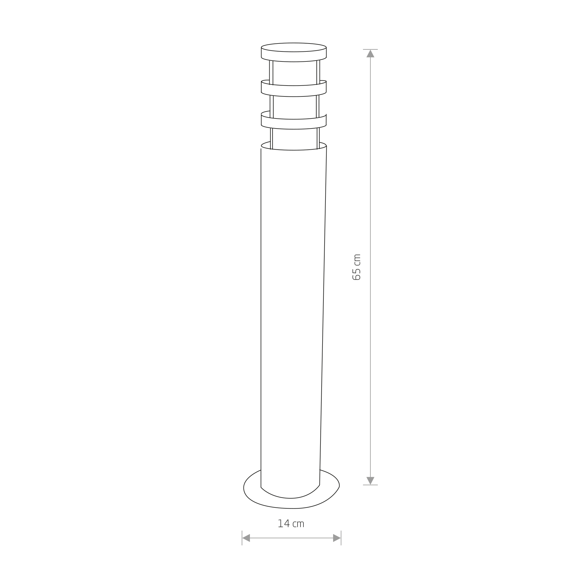 Lampa ogrodowa NORIN 4446 - Nowodvorski Lighting - obrazek 2