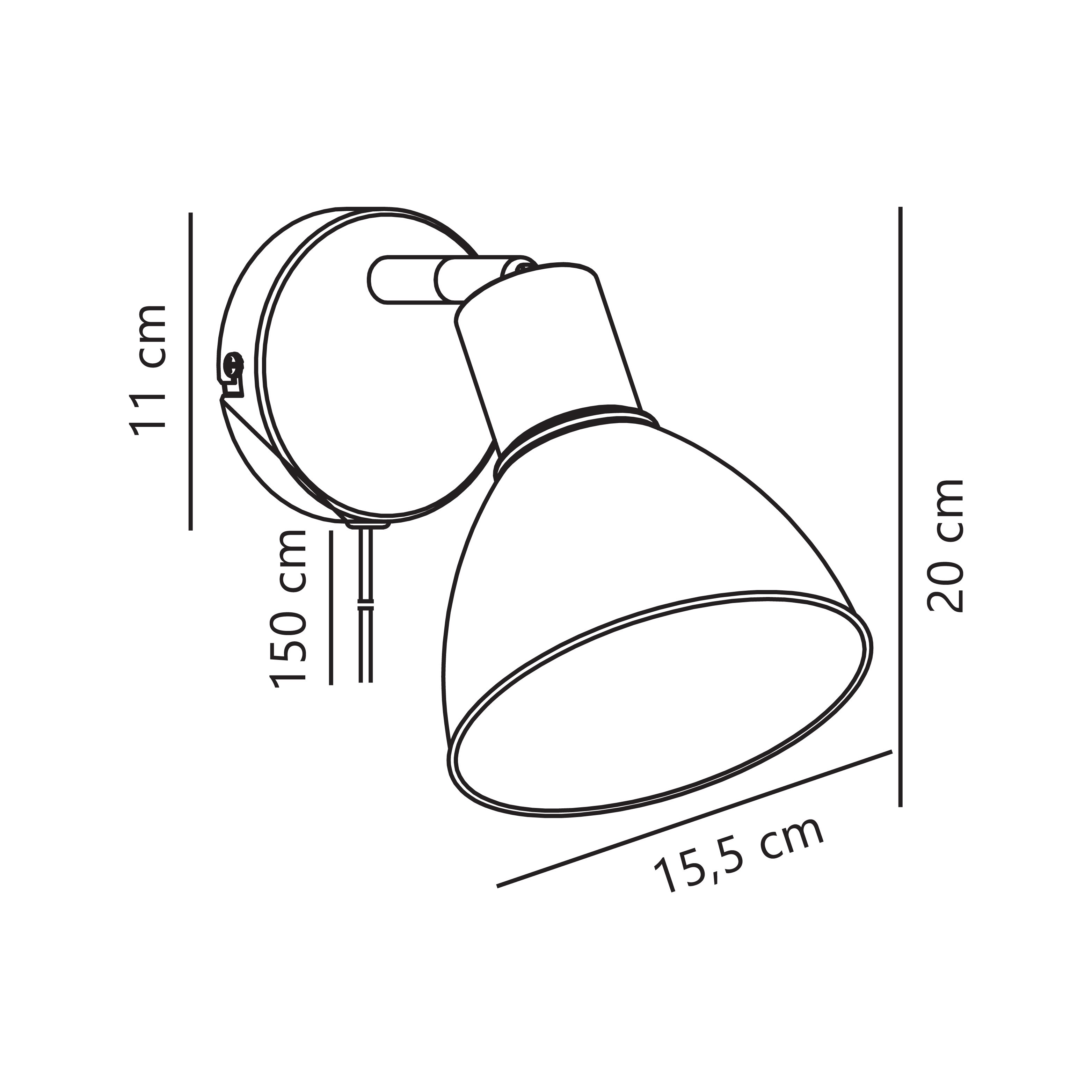 Lampa ścienna POP Nordlux 60W E27 Zielony Metal NO45841023 - Nordlux - obrazek 4