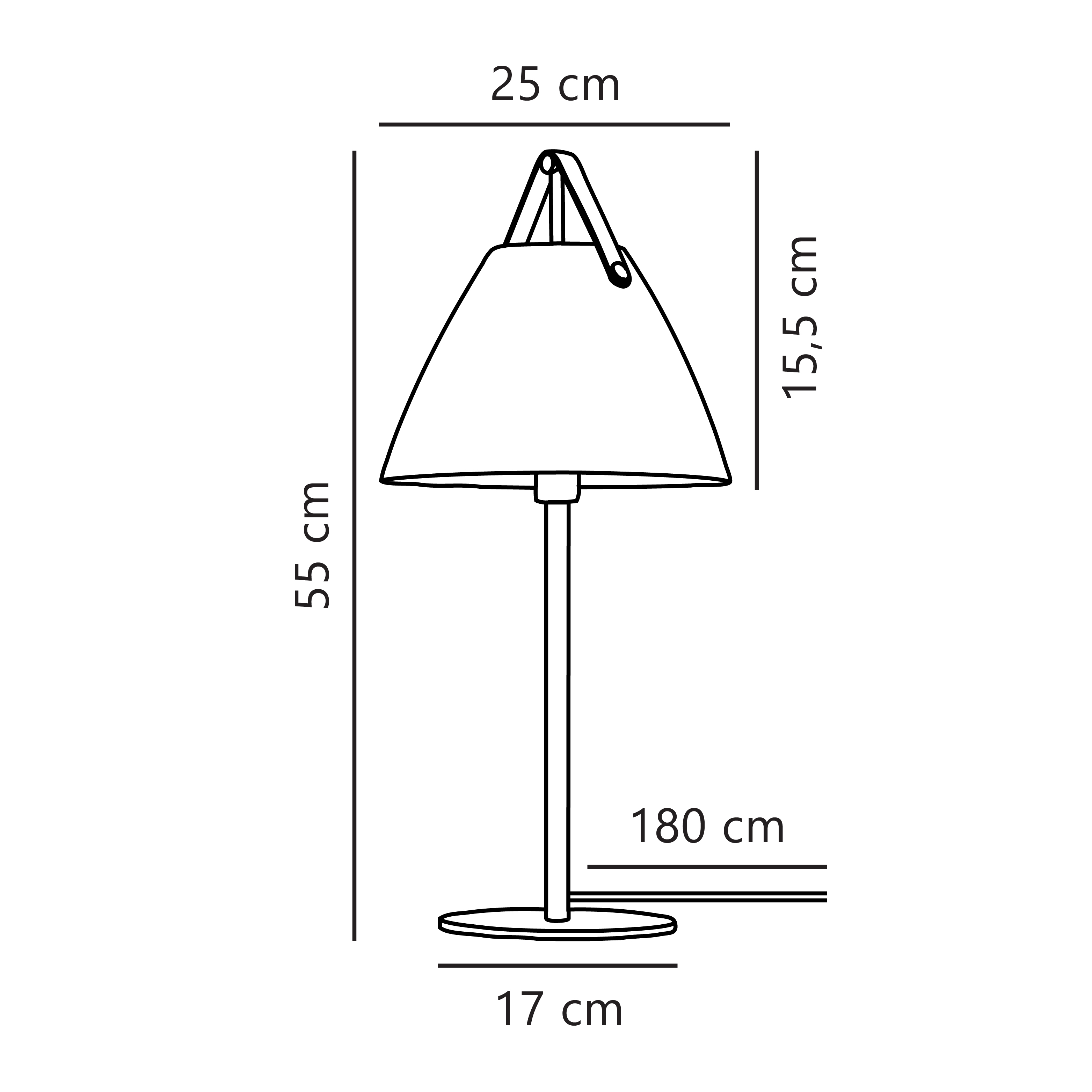 Lampa stołowa biała Strap 46205001 - Design For The People - obrazek 5