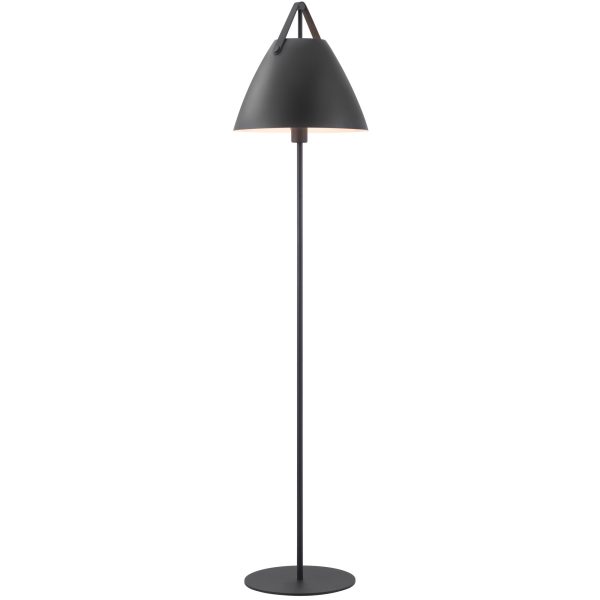 Lampa podłogowa czarna Strap 46234003 - Design For The People
