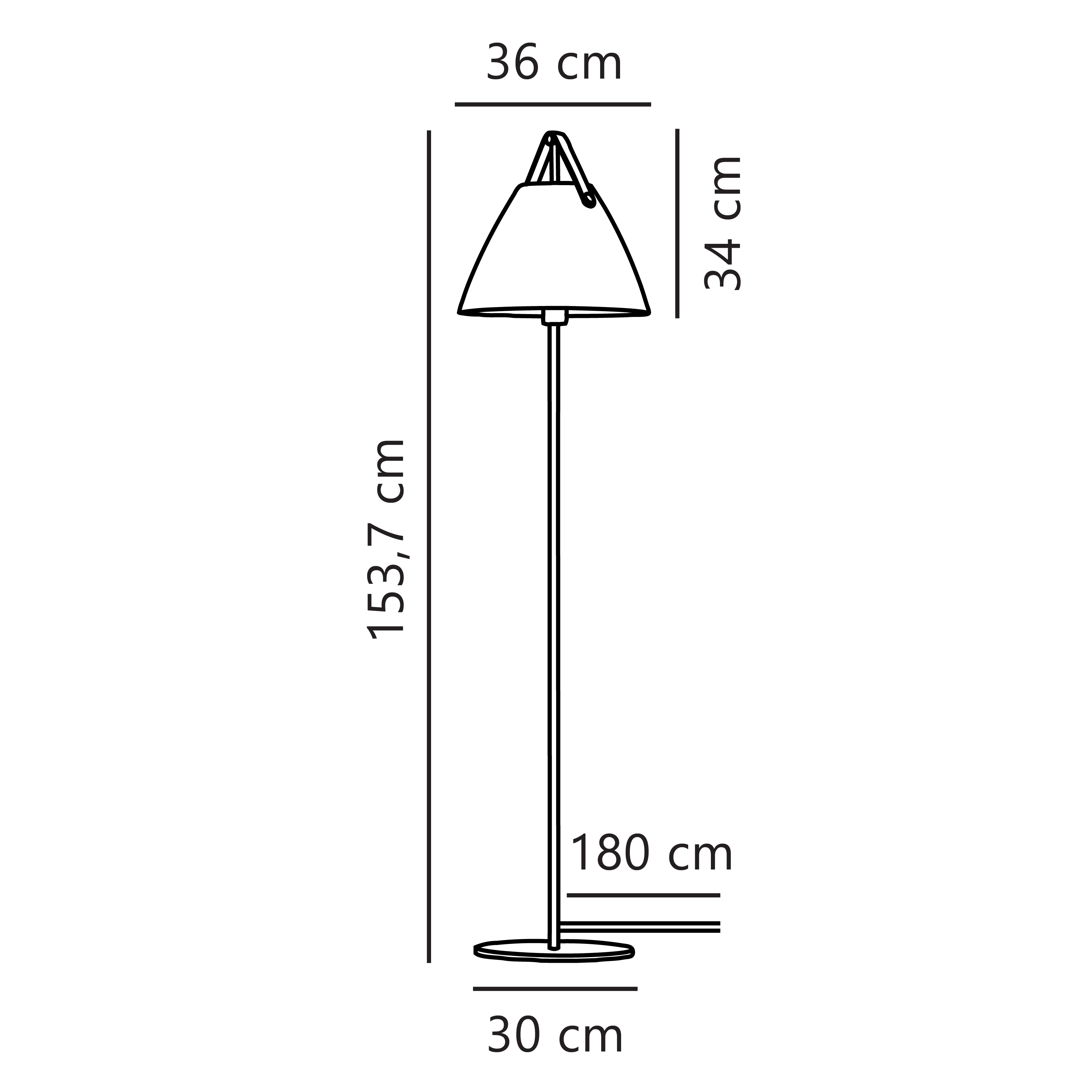 Lampa podłogowa czarna Strap 46234003 - Design For The People - obrazek 5