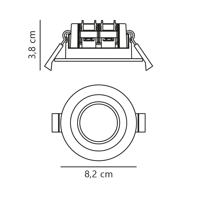 Oprawa wpuszczana okrągła CLYDE 8 NO47500101 – Nordlux - obrazek 10