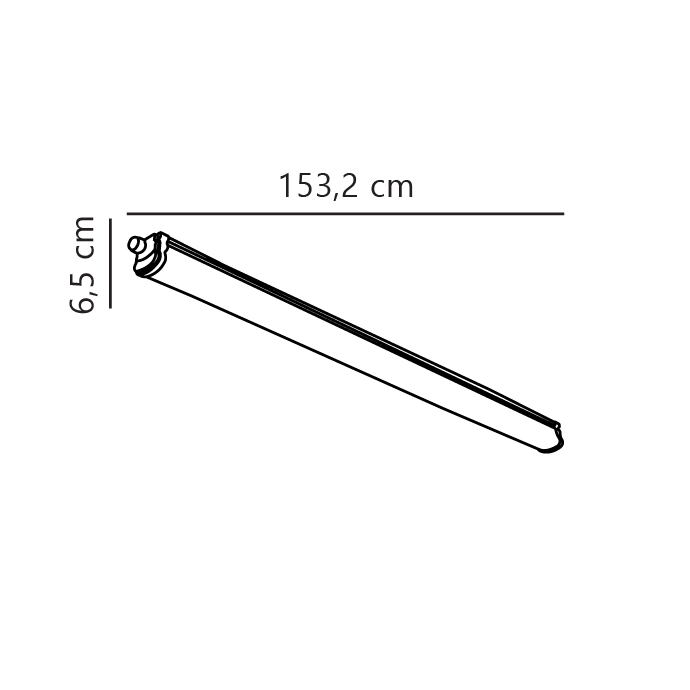 Lampa liniowa do garażu IP65 61W LED 4000K Oakland NO47766101 - Nordlux - obrazek 3