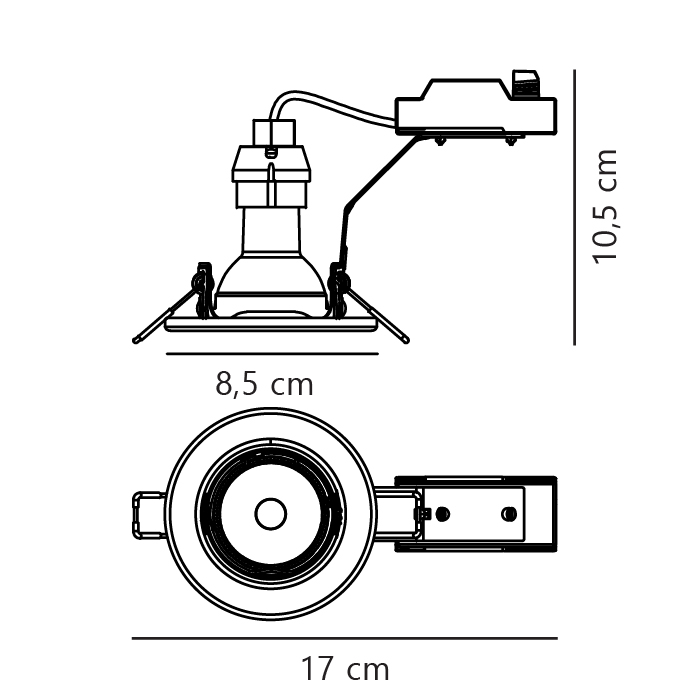Oprawy podtynkowa CANIS Nordlux 1xGU10 35W Metal Szczotkowany nikiel NO49300155 - Nordlux - obrazek 7