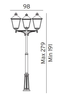 Latarnia ogrodowa zewnętrzna LONDON BIG 495B - Norlys - obrazek 2