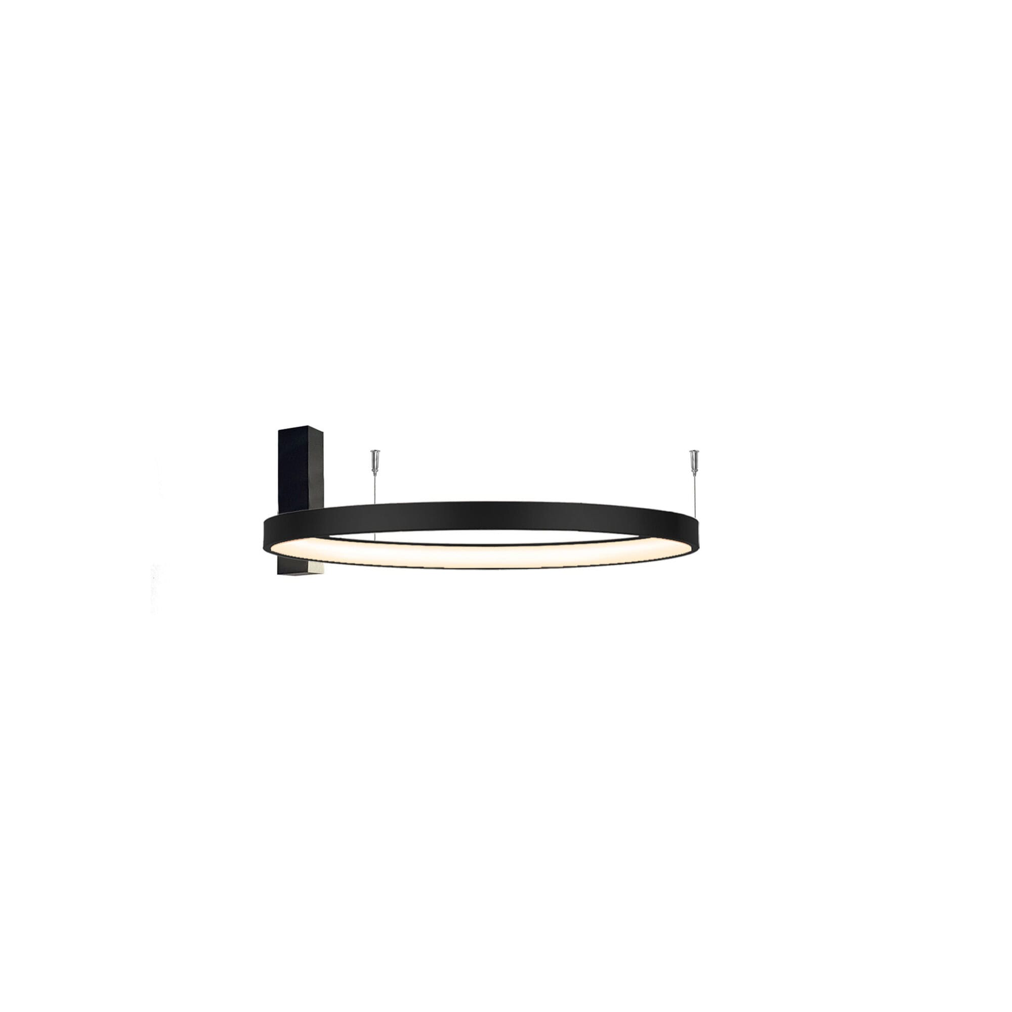 Plafon Agari 57 - Czarny (570 mm) 3000K 1330 - Antigo