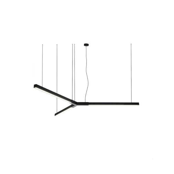 Lampa wisząca TRIKAL Z stal czarna średnica 134 cm 3000K 5221 - Antigo