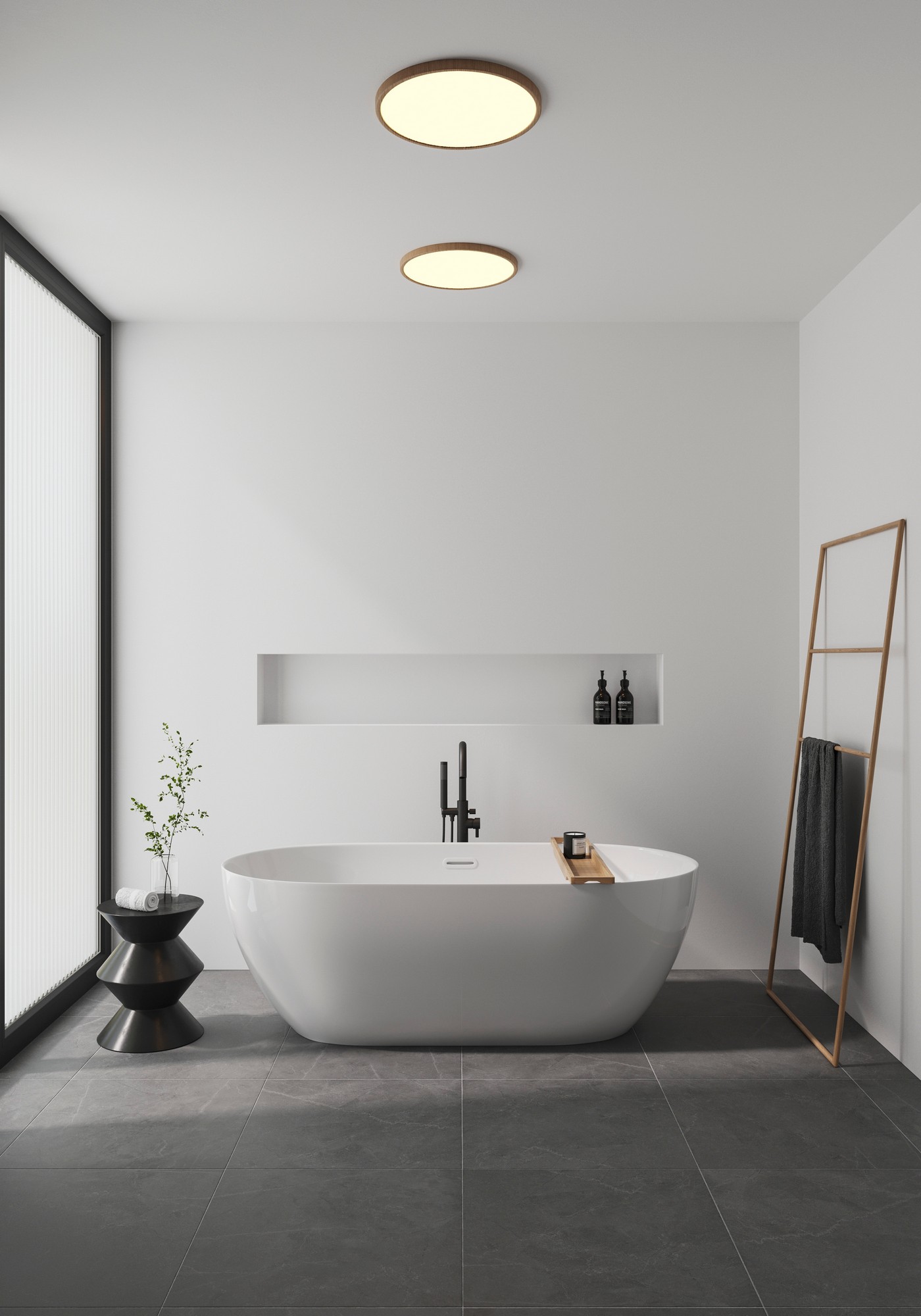 Lampa sufitowa OJA Nordlux 1xModuł LED Tworzywo sztuczne Drewno NO50056104 - Nordlux - obrazek 2