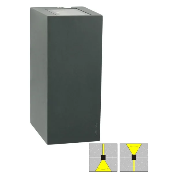 Kinkiet ogrodowy LILLEHAMMER 5027 GRAPHITE UP / DOWN - Norlys