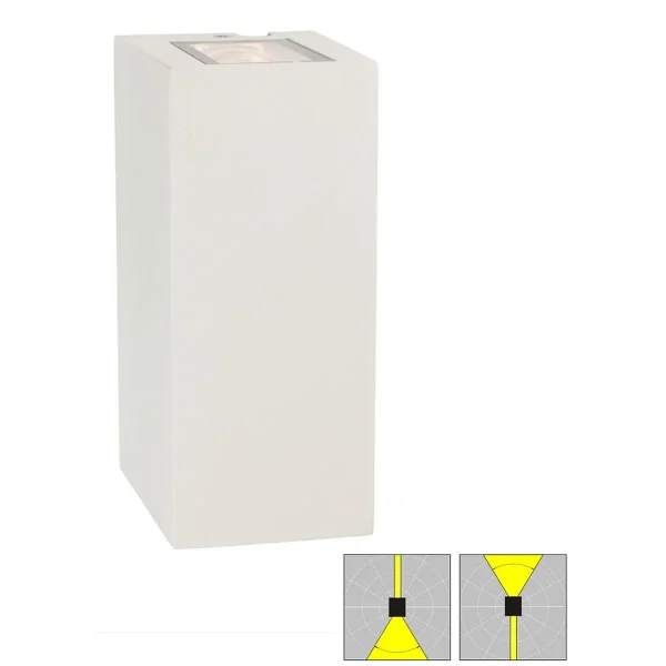 Kinkiet ogrodowy LILLEHAMMER 5027 WHITE UP / DOWN - Norlys