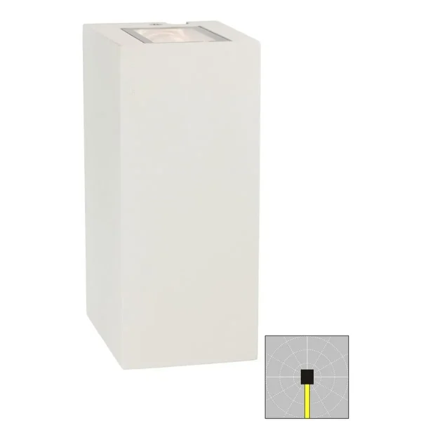 Kinkiet ogrodowy LILLEHAMMER 5031 WHITE LED DOWN - Norlys