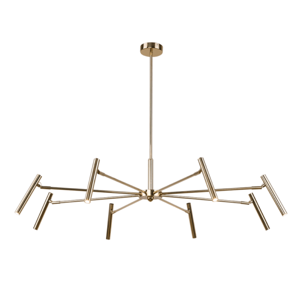 Lampa wisząca Livo 8 - Mosiądz polerowany (960 mm) 8394 - Antigo