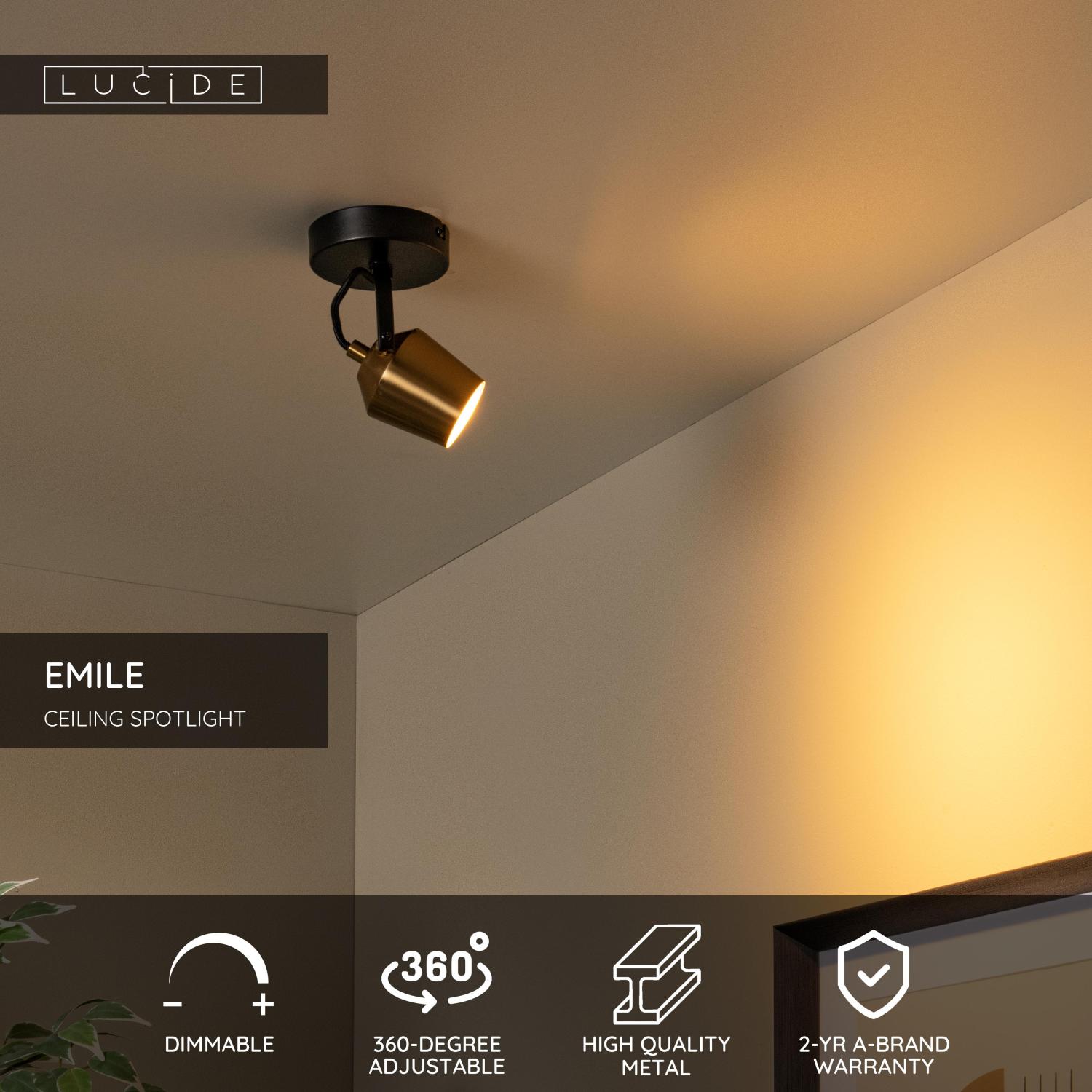 Lampa sufitowa EMILE 51901/01/02 - Lucide - obrazek 3