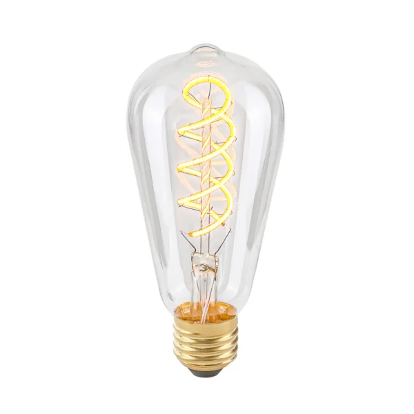 Żarówka LED E27 4W 2200K ST64 Spiral Clear 801501 ST64 - Italux