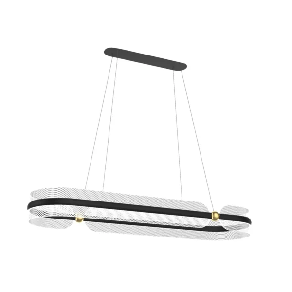 Lampa wisząca Sopla PND-63728-56W-3K-BK-GD - Italux