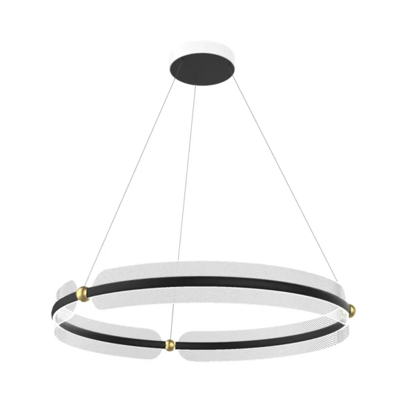 Lampa wisząca Faris PND-62738-53W-3K-BK-GD - Italux