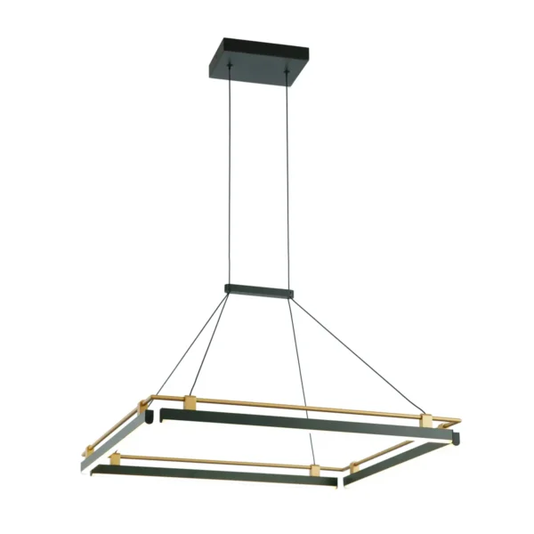 Lampa wisząca Merlot PND-54638S-44W-3K-BK-GD - Italux