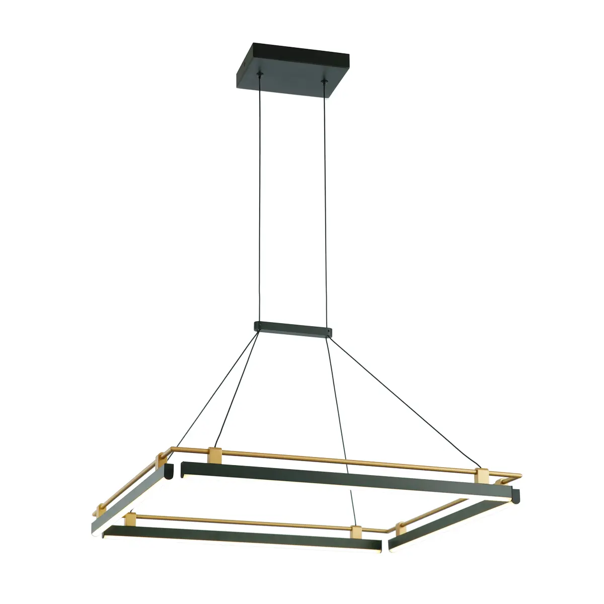 Lampa wisząca Merlot PND-54638S-44W-3K-BK-GD - Italux