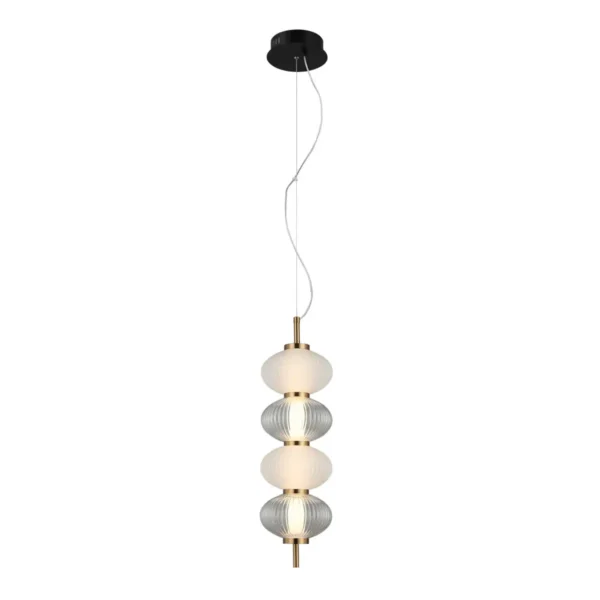 Lampa wisząca Testa PND-84938-4V-BK - Italux